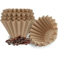 thumbnail image 1 of Disposable Small Coffee Filters,100PCS Unbleached Basket Coffee Paper Filter for Ninja Pods & Grounds Specialty Single-Serve Coffee Maker PB051 PB041, Kalita Wave Dripper 155, 1-2 Cup, 1 of 4