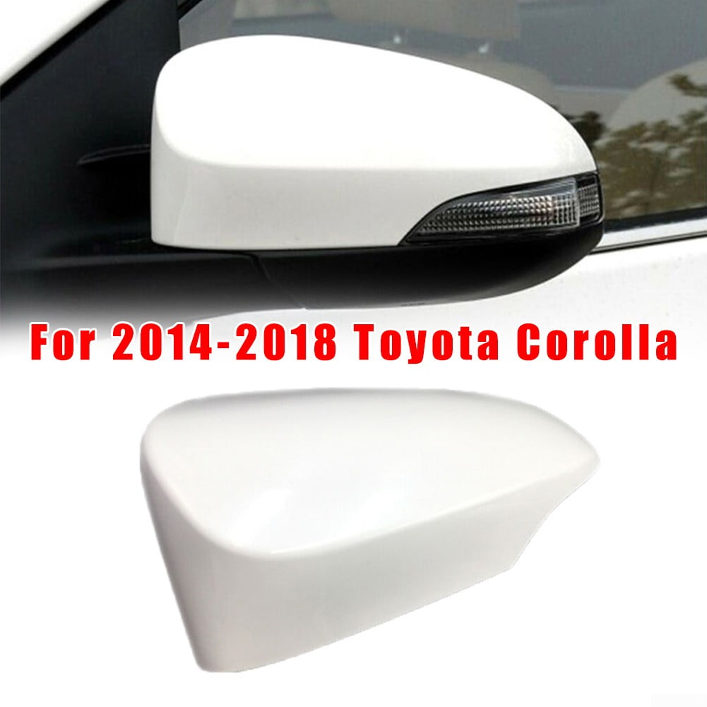 eLoveQ Carbon Fiber Style Side Door Mirror Cover Covers For 2012-2017 Camry 2013-2017 Corolla with Signal Cut