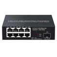 thumbnail image 1 of 8 Port Ethernet Switch 2.5Gbps Network Switcher + 1 Port 10G Fiber Slot Home Lab Network Switch Plug and Play-EU Plug, 1 of 5