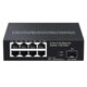 thumbnail image 1 of 8 Port Ethernet Switch 2.5Gbps Network Switcher + 1 Port 10G Fiber Slot Home Lab Network Switch Plug and Play- Plug, 1 of 5