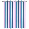thumbnail image 4 of Outdoor Curtains for Patio Waterproof Blue Purple Stripes Indoor/Outdoor Curtain Tiebacks Lines Striped Privacy Curtain Sun Block Grommet Drapes for Pergolas Gazebo Porch Balcony 2 Panel 54x108 Inch, 4 of 9