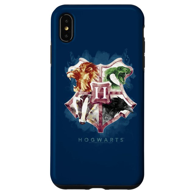 Funda para teléfono Harry Potter, escudo de Hogwarts, acuarela, iPhone XS Max