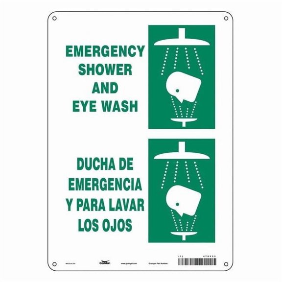 Condor Safety Sign,14 in x 10 in,Polyethylene 470Y33