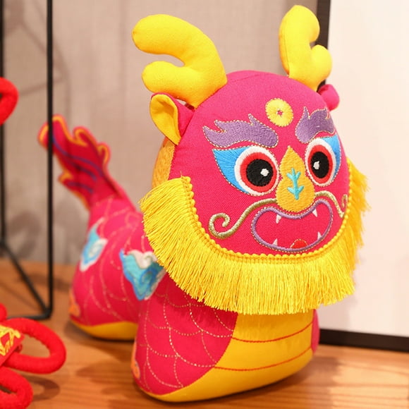 SIfdSeng Boy Toys Toddlers Dragon Mascot Doll Auspicious Dragon Plush Toy New Year Toy Doll Dragon Zodiac Doll the Gift for Children Christmas Toys Bulk for School Surprise Toys for Boys