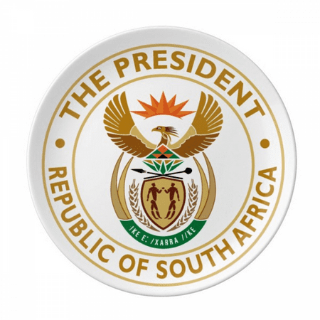 

South Africa Africa Emblem Plate Decorative Porcelain Salver Tableware Dinner Dish