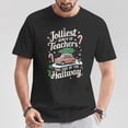 thumbnail image 2 of Jolliest Bunch of Teachers This Side of the Hallway X-Mas T-Shirt – Funny Christmas Teacher Tee, Festive Holiday School Shirt, Cheerful Educator Graphic Apparel, Perfect Gift for Teachers, 2 of 3