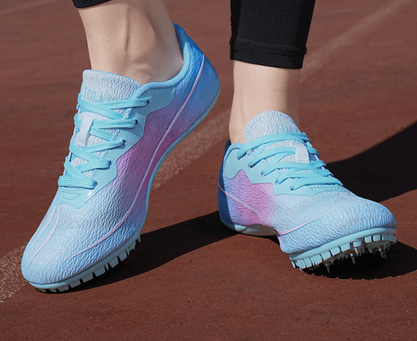 ChiVerve Track and Field Shoes for Men Women 8 Spikes Boys and Girls Kids Running Racing Shoes
