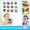 A001- Style A, variant on Cat Relaxation Slow Rising Stress Ball, Cat Decor for Cat Lovers, Soft Plush Cat Relaxation Toys for Home Office