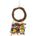 thumbnail image 2 of Cage Toys, Multipurpose  Chewing Toys Corn Husks Colorful Relieve Anxiety  For Macaws, 2 of 8