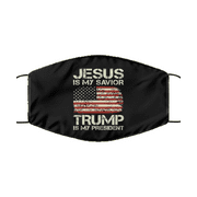 Jesus Is My Savior Trump Is My President Face Mask - Christian Trump Supporter Gift - Republican Electrion Present
