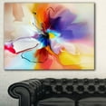 thumbnail image 1 of Tableau sur toile imprimée Design Art Floral abstrait Fleur créative en multicolores, 1 of 3