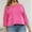 Hot Pink T-Shirts for Women, variant on Olyvenn Womens Dressy Plus Size Tops Hollow Out Mesh Short Sleeves Shirts Loose Fit Solid Color Summer Fashion Blouses 2025 Black 14