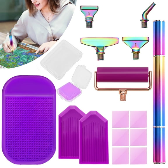 19pcs Diamond Painting Tool Kit, EEEkit DIY 5D Diamond Art Painting Pen for Craft Projects