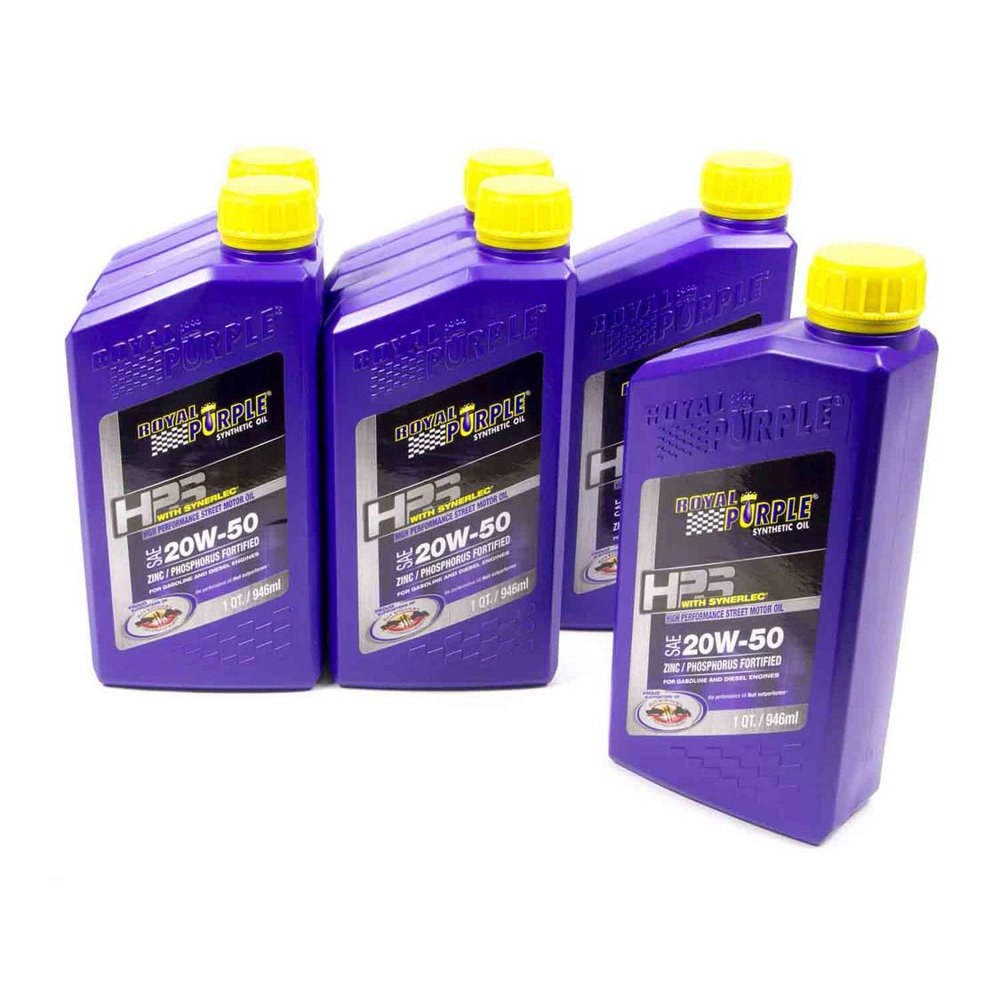 ROYAL PURPLE 36250 Motor Oil 20w50 HPS MultiGrade Oil case 6x1 Quart