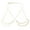 Golden, variant on HUANLEDASH Women Chest Chain Body Chain Body Jewelry Breast Support Chain Club Party Solid Color Stainless Triangle Shape Lady Bikini Chest Decorative Accessory