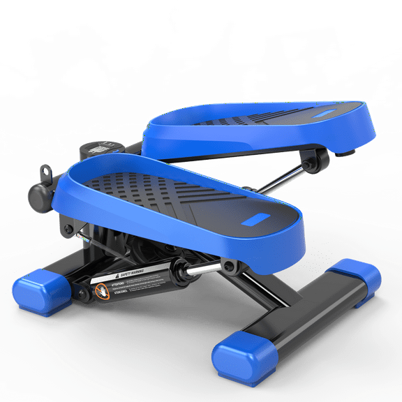 Home Office Exercise 330LBS Capacity Mini Stepper with Resistance Bands and LCD Monitor