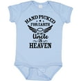 thumbnail image 3 of Inktastic Handpicked for Earth by My Uncle in Heaven with Angel Wings Boys or Girls Baby Bodysuit, 3 of 5