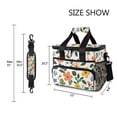 thumbnail image 3 of FORMRS Insulated Cooler Bag 24 Cans Capacity Soft Leakproof Lunch Box with Side Pockets, Retro Colorful Flowers, 3 of 7