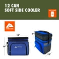 thumbnail image 6 of Ozark Trail Soft-Sided 12-Can Cooler, Blue, 6 of 10