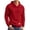 Red, variant on Mens Hoodies Sweatshirts Long Sleeve Fashion Waffle Knit Pullover Hoodie with Pocket