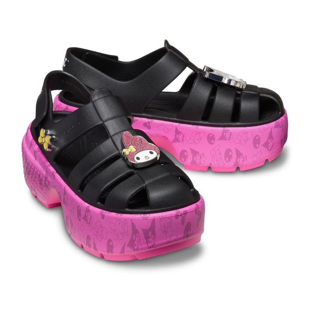 Sandalia Crocs Sanrio My Melody Kuromi Blanca Talla 7