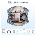 thumbnail image 6 of Vintage Quilted Travel Duffel Bags for Women Trolley Sleeve Tote Floral Print Personal Item Bag for Spirit Airlines Approved Underseat Carry on Weekender Gym Bag for Mother, 6 of 7
