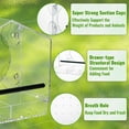 thumbnail image 2 of Window Bird Feeder with Strong Suction Cups for Outside - Clear Window Bird Feeders Outdoor Suction  Bird Feeder Window Mounted  Detachable Seed Tray  Easy to Clean and Refill, 2 of 7