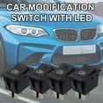 thumbnail image 2 of Car Light Rocker Switch ON-OFF Fog Lamp Switch 2 Position 4 Pins LED, 2 of 8