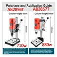 thumbnail image 3 of AB2856T Mini Rotary Table Drilling Machine Multi-function Bench Drill Small Home Small Electric Drill Milling Machine ,Easy to Use, 3 of 7