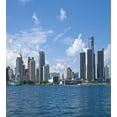 thumbnail image 3 of Detroit Duvet Cover Set, Downtown Detroit GM Renaissance Center Ford Auditorium Shoreline Image, Decorative 2 Piece Bedding Set with 1 Pillow Shams, Twin Size, Pale Blue White Grey, by Ambesonne, 3 of 3