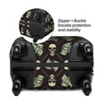 thumbnail image 4 of Naloa Skulls Gold Chains Dollar Elastic Suitcase Protector, Travel Suitcase Protector Cover Fits 18-32in Suitcase - Medium, 4 of 9