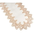 thumbnail image 2 of Gold European Lace and Antique Jacquard Fabric Table Runner (14" x 26" | 16" x 35"/44"/54" 14"x70"), 2 of 4