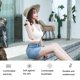 thumbnail image 3 of Jumpingount Fitness Backless Strap Bra Mujeres Deportes Cuello Colgante Sujetador Chica Ejercicio Ropa interior Blanco, 3 of 6