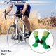 thumbnail image 2 of Calcetines de ciclismo Unique Bargains que absorben el sudor, calcetines para bicicleta al aire libre, verdes, amarillos y negros, tamaño XL, neutros y universales, 1 par, combinación de colores, 2 of 7
