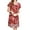 Red_Floral, variant on Avidlove Women Nightgows Short Sleeve House Dress Floral Print Sleepshirt with Pocket Sleepwear
