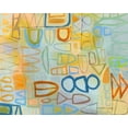 thumbnail image 2 of Richardson-Baughman, Janet 32x26 Black Ornate Wood Framed with Double Matting Museum Art Print Titled - Duet Series III, 2 of 4