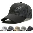 thumbnail image 2 of Mightlink Sunshade Cap Ultralight Quick Drying Chinese Style Dragon Print Baseball Hat for Outdoor, 2 of 7