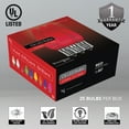 thumbnail image 4 of Opticore LED C9 Smooth Ceramic-Style Red and Green Christmas Lights with Shatterproof Christmas Bulbs, 50 Lights, 50’, 4 of 5