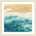thumbnail image 4 of Kate and Laurel Framed Wall Art Print 'On Warm Sand' by Janet Meinke Lau, 34 x 34, Woodgrain Stripe Blonde Frame, Coastal, Landscapes, Beach, Nature Art for Wall Decor, 4 of 7