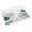 Blue Flower, variant on Serving Tray with Handles, 15.7 * 11.8 inches, Plastic Ottoman Tray with Exquisite Paintings, Trays for Coffee Table