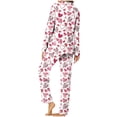 thumbnail image 4 of Enjoytime Valentine's Day Lounge Sets for Women Soft Long Sleeve Fashion Heart Printed Pjs Sets with Pockets Sleepwear Homewear Nightwear Lounge Sets Pajama Sets, 4 of 5
