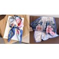 thumbnail image 1 of Bufanda cuadrada de seda con estampado Floral para mujer, pañuelo de satén suave, para la cabeza Hijab, cinta para bolso, 1 of 5