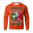 thumbnail image 4 of DHFJKG Christmas Sweatshirt For Men Funny Donkey Printed Pullover Long Sleeve Crewneck Xmas Festive Party Top Casual Jumper Tops, 4 of 4
