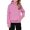 Pink, variant on XEGLSBU Girls Hoodies Half Zip High Neck with Hood and Pocket Solid Color Long Sleeve Casual Hooded Sweatshirts for Fall Winter Blue Size 11-12 Years