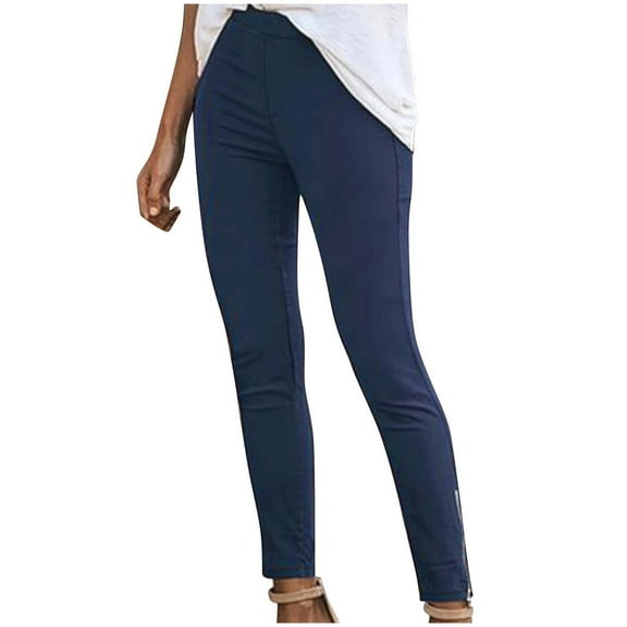 REORIAFEE Skinny Jeans for Women Plus Size Stretch Solid Print Palazzo Pants Running Gym Pull On High Waisted Casual Pants Lightweight Baggy Stretchy Slacks 2024 Trending Fashion Clothing