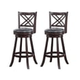 thumbnail image 2 of Boraam Porto 29" Swivel Bar Stool, Set of 2, Merlot, 2 of 6