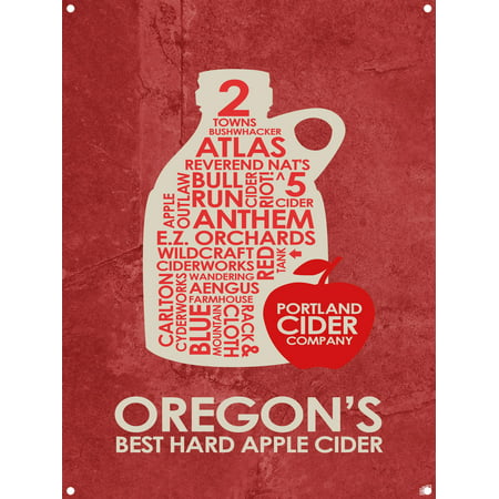 Oregon's Best Hard Apple Cider Metal Art Print by Stephen Poon (9