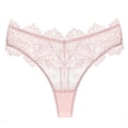 thumbnail image 2 of Bovxnpu Women's Plus Size Panties, Women's Breathable Lace Brief Panties Underwear, Underwear French Thin Perspective Mesh Lace Underwear Cropping Hip Lifting Low Waist Underwear Underwear, 2 of 3
