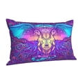 thumbnail image 2 of Kll Elephant In Tribal Style Pillow Covers Envelope Closure,Super Soft And Cozy Fuzzy Fleece Pillow Case Cover 16"X24", 2 of 9