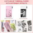 thumbnail image 4 of Wiher Mini Thermal Printer, Small Bluetooth Printer for IOS & Android Phone, Pocket Study Printer with AI Painting Function &13 Rolls Paper for Photo Journal Notes Memo(Pink), 4 of 9